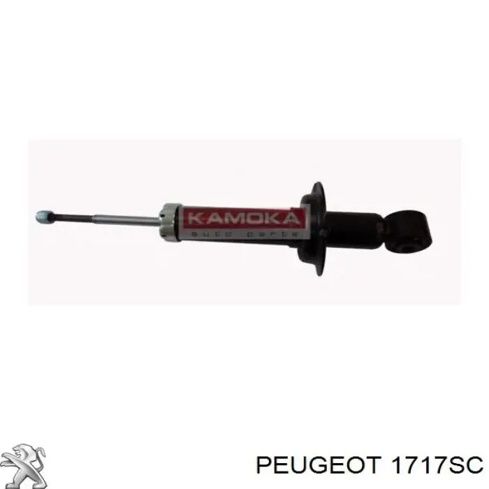 1717SC Peugeot/Citroen труба выхлопная, от катализатора до глушителя