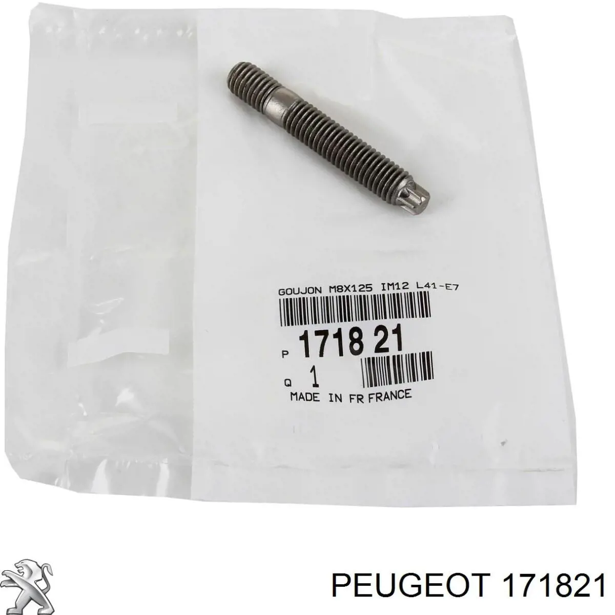 171821 Peugeot/Citroen prego de tubo coletor de escape