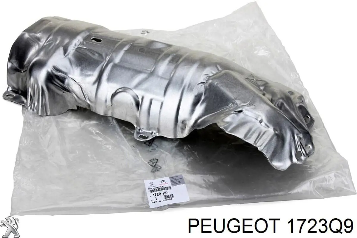 Proteção (tela térmica) de tubo coletor de escape para Peugeot 206 (2A/C)
