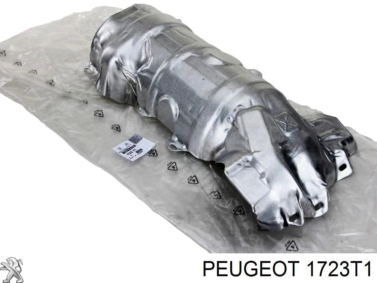 Proteção (tela térmica) de tubo coletor de escape para Peugeot 407 (6E)