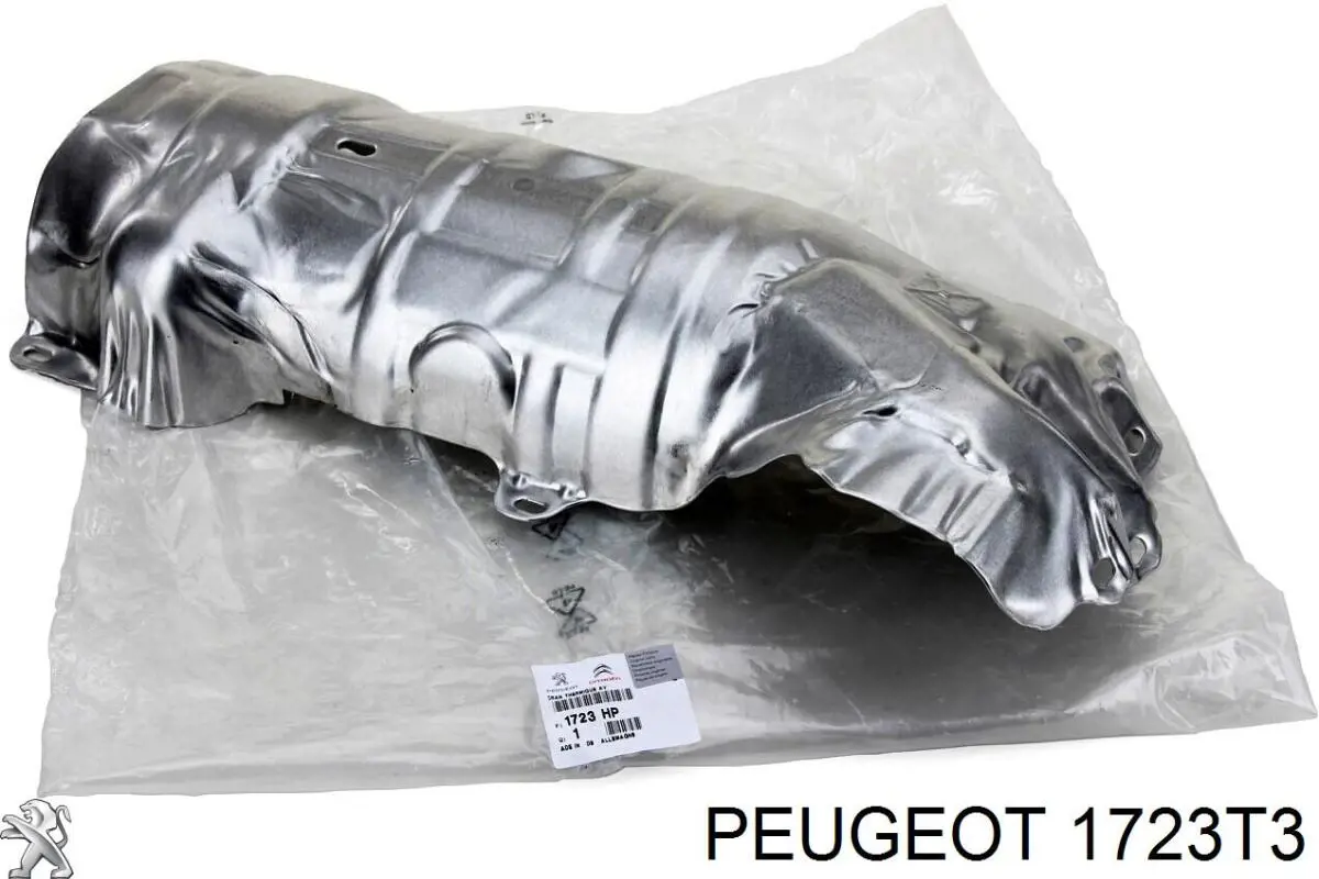 1723T3 Peugeot/Citroen proteção (tela térmica de tubo coletor de escape)