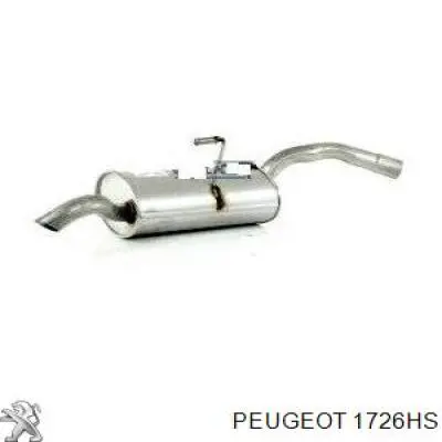 Silenciador posterior 1726HS Peugeot/Citroen