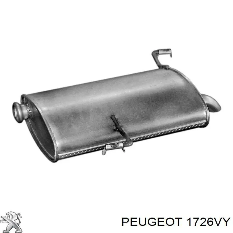 Глушитель, задняя часть 1726VY Peugeot/Citroen