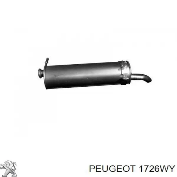 Глушитель, задняя часть 1726WY Peugeot/Citroen