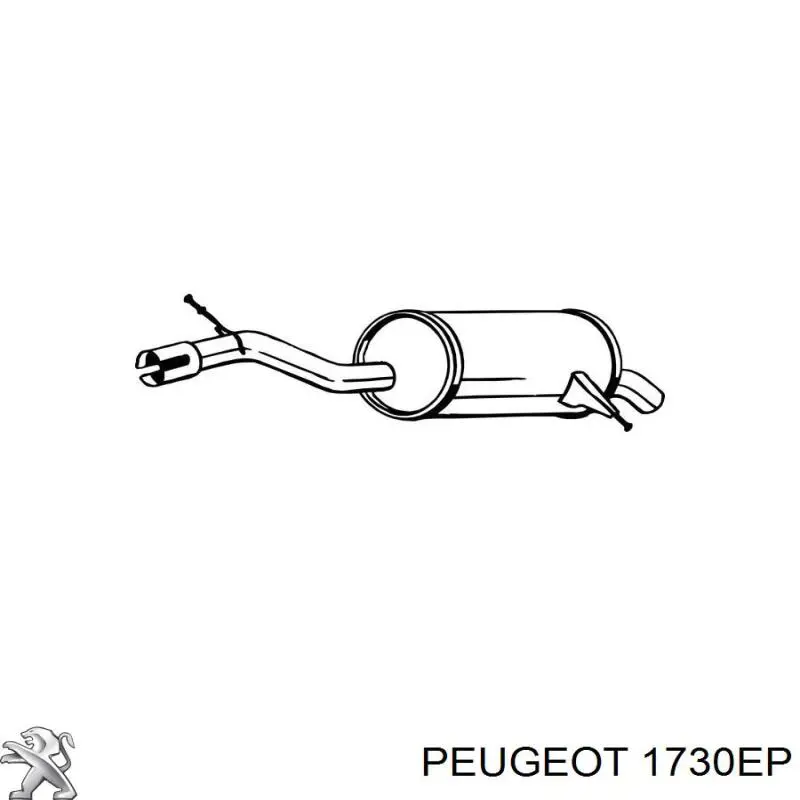 Глушитель, задняя часть на Peugeot 508 
