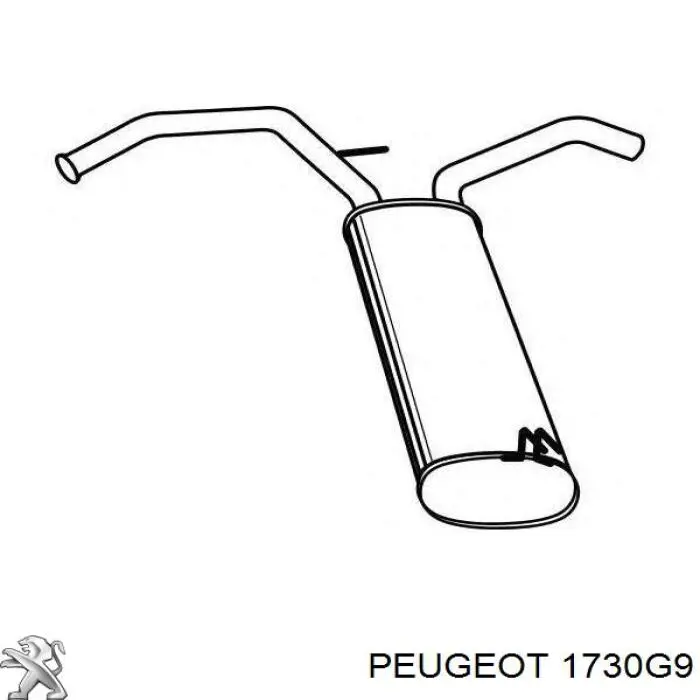 Купить 1730G9 Peugeot/Citroen Глушитель задний