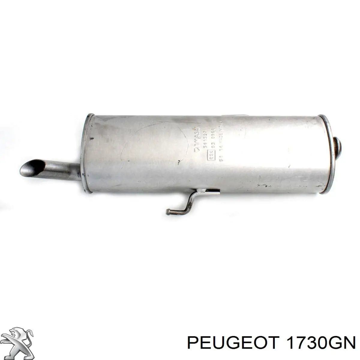 1730GN Peugeot/Citroen глушитель, задняя часть