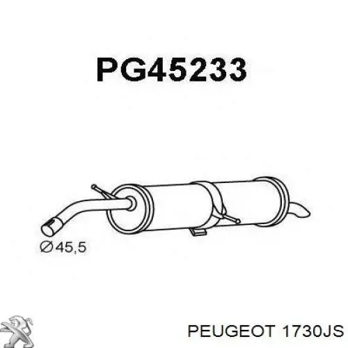 Купить 1730JS Peugeot/Citroen Глушитель задний