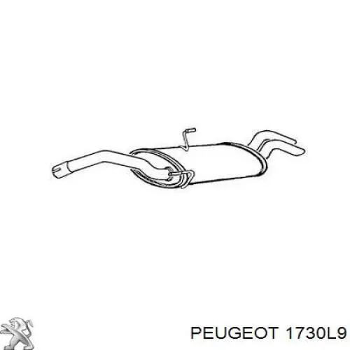 Купить 1730L9 Peugeot/Citroen Глушитель задний