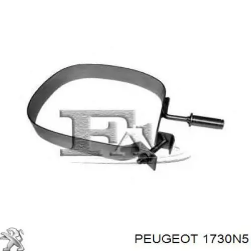 Глушитель, задняя часть 1730N5 Peugeot/Citroen