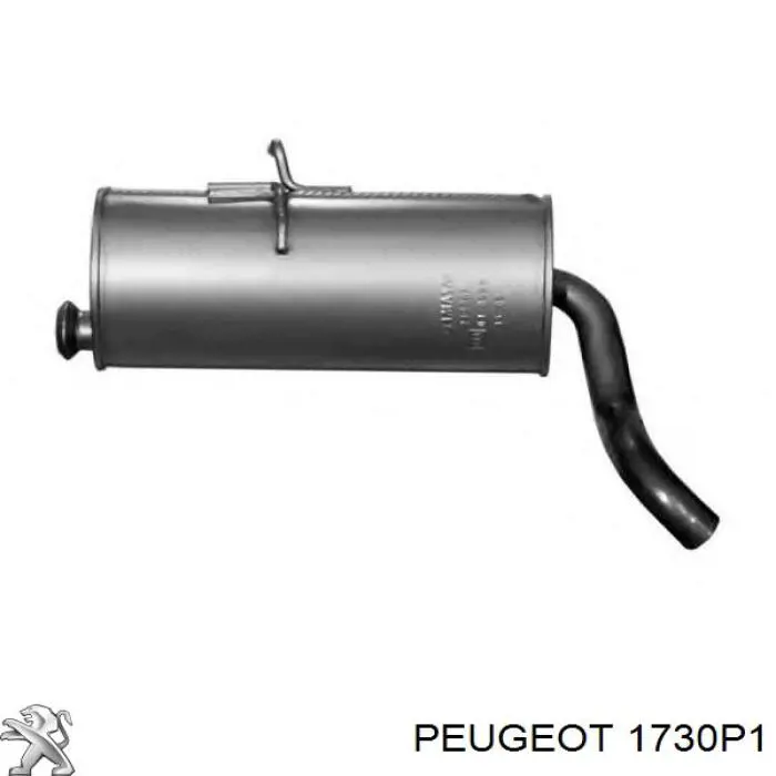 Silenciador posterior 1730P1 Peugeot/Citroen