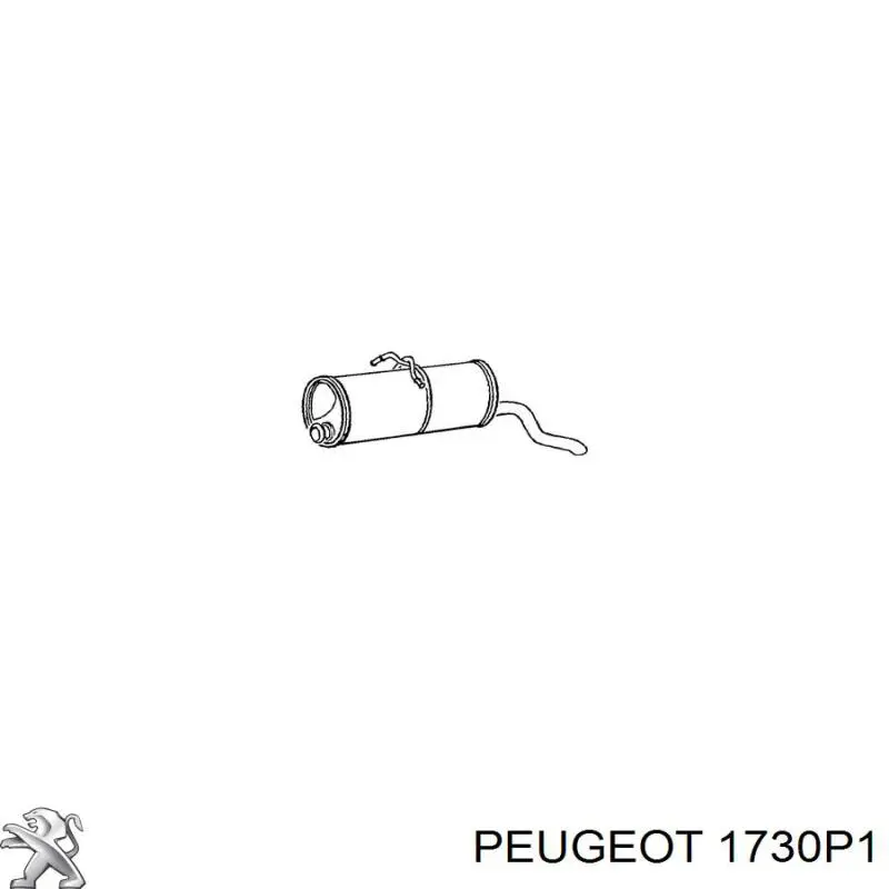 Выхлоп задний Peugeot/Citroen 1730P1 цена, от 40.86 USD