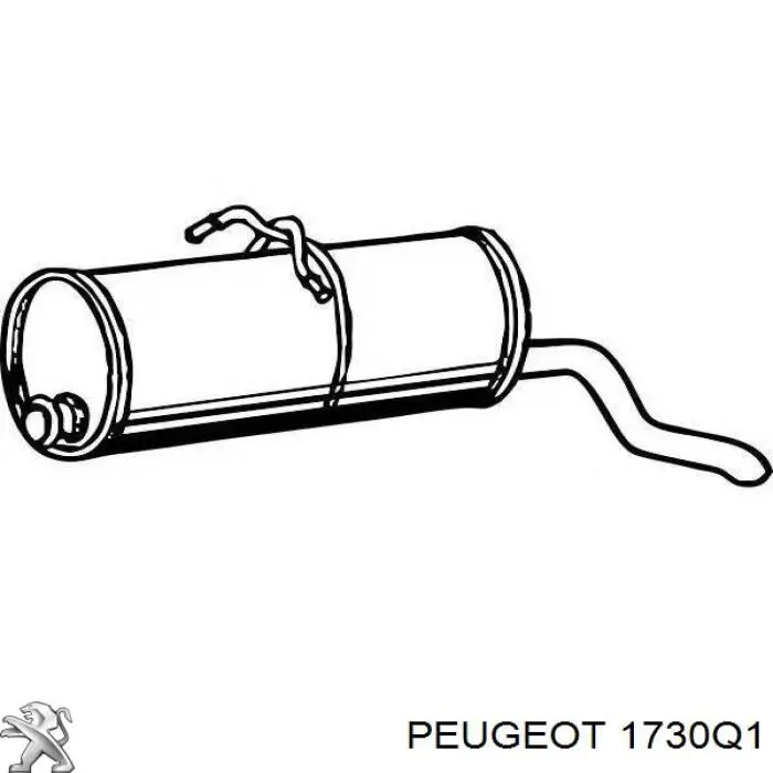 Выхлоп задний Peugeot/Citroen 1730Q1 цена, от 47.17 USD
