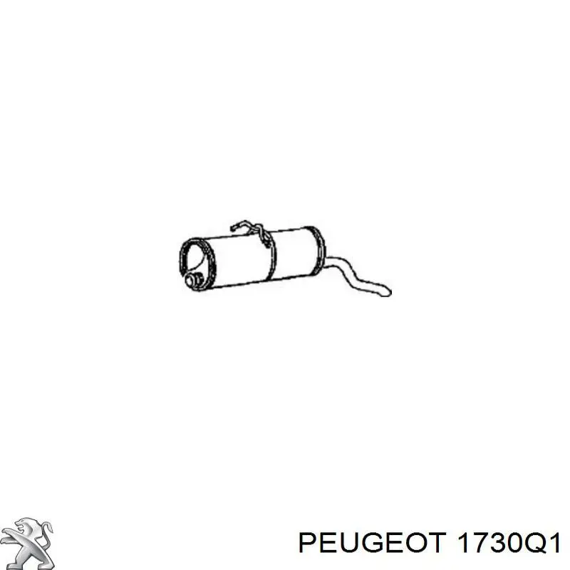 Глушитель задний 1730Q1 Peugeot/Citroen