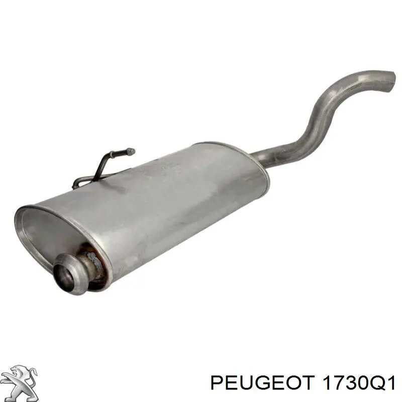 Silenciador posterior 1730Q1 Peugeot/Citroen