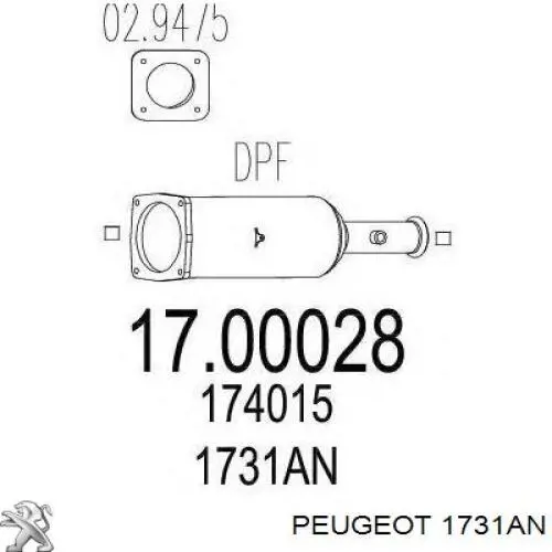 00001731JX Peugeot/Citroen