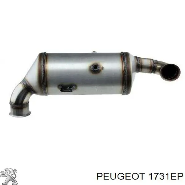Filtro hollín/partículas, sistema escape 1731EP Peugeot/Citroen