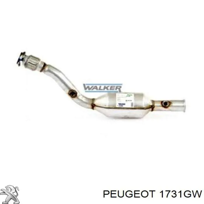 Катализатор Peugeot/Citroen 1731X3