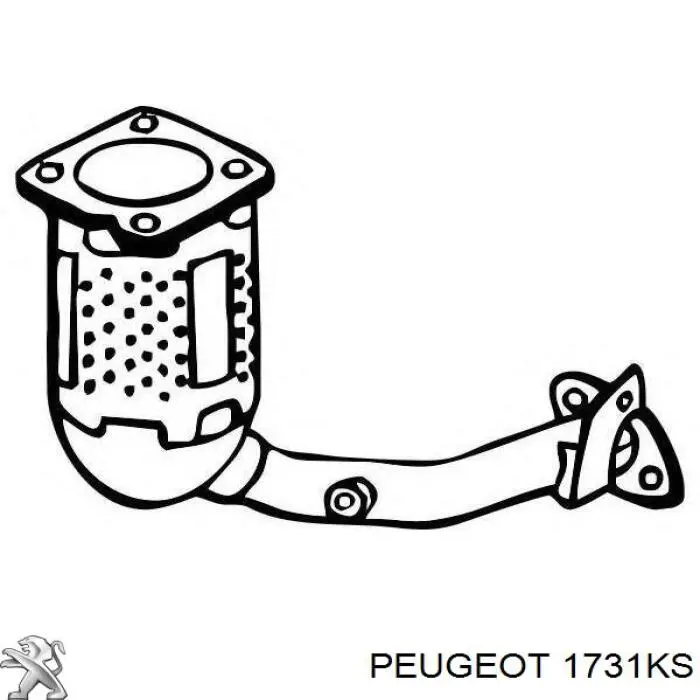 1731KS Peugeot/Citroen конвертор - катализатор