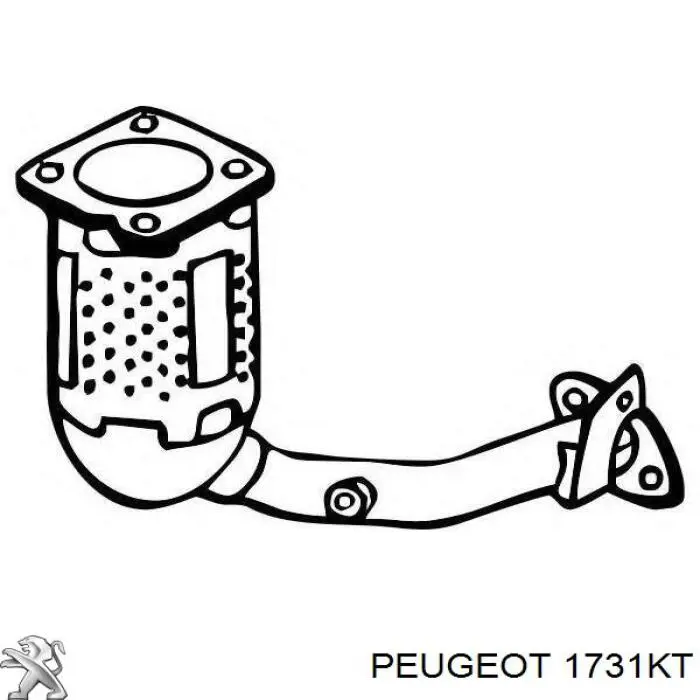 Каталитический нейтрализатор отработавших газов Peugeot/Citroen 1731KT цена, от 273.37 USD