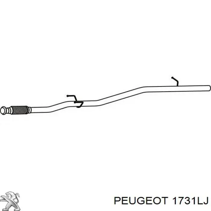Купить 1731LJ Peugeot/Citroen Выхлоп центральный