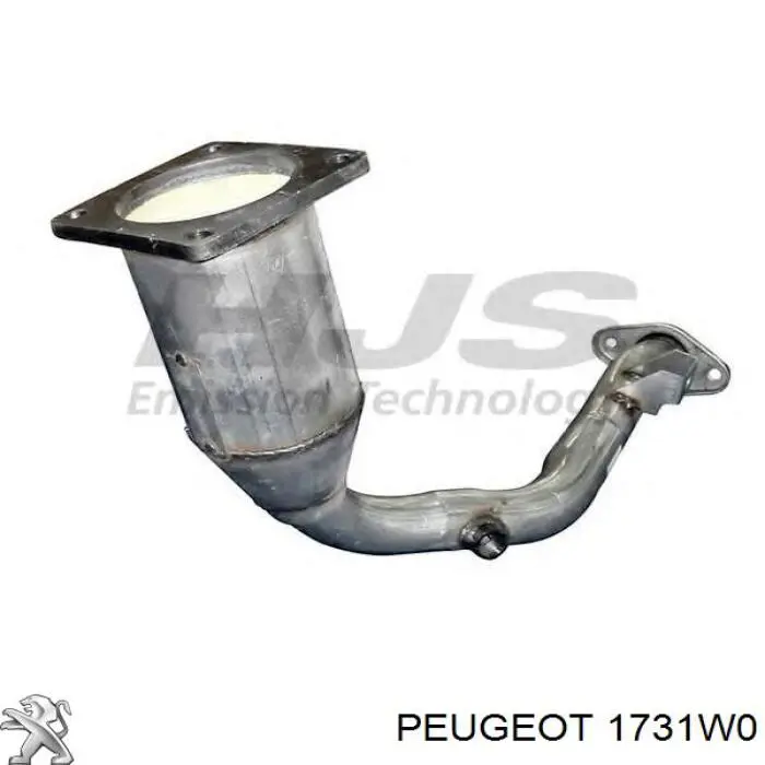 Каталитический нейтрализатор отработавших газов Peugeot/Citroen 1731W0 цена, от 180.15 USD
