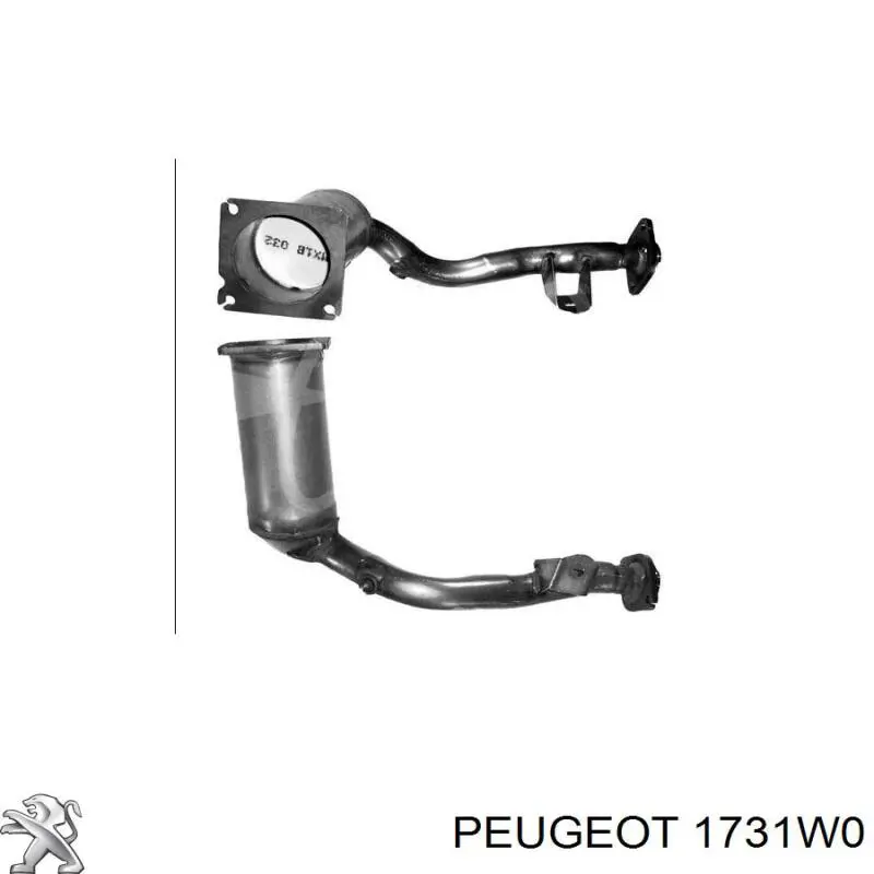 1731W0 Peugeot/Citroen катализатор
