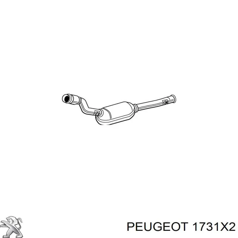 Купить 1731X2 Peugeot/Citroen Преобразователь отработавших газов