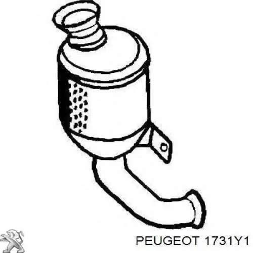 Купить 1731Y1 Peugeot/Citroen Приёмная труба