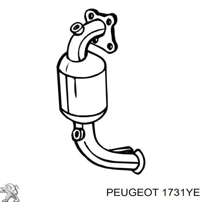 Каталитический нейтрализатор отработавших газов Peugeot/Citroen 1731YE цена, от  
