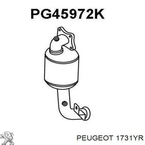 Каталитический нейтрализатор отработавших газов Peugeot/Citroen 1731YR цена, от 386.44 USD