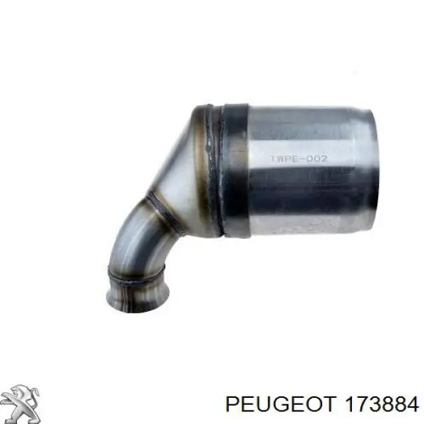 Filtro hollín/partículas, sistema escape 173884 Peugeot/Citroen
