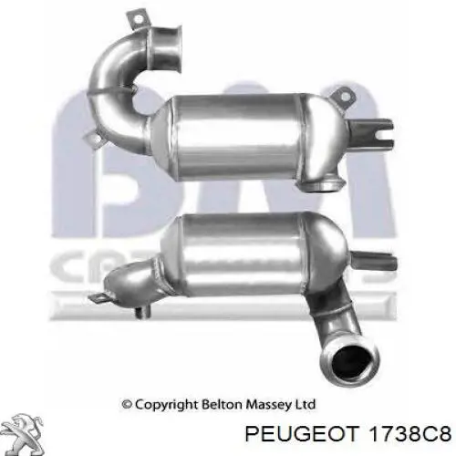 Катализатор 1738C8 Peugeot/Citroen