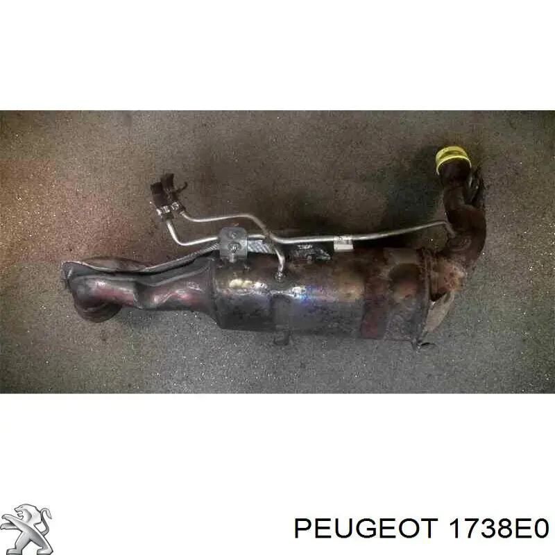 1738E0 Peugeot/Citroen filtro de partículas do sistema dos gases de escape
