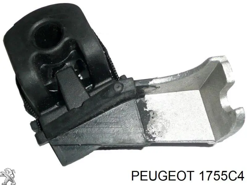 Abrazadera de silenciador trasera 1755C4 Peugeot/Citroen