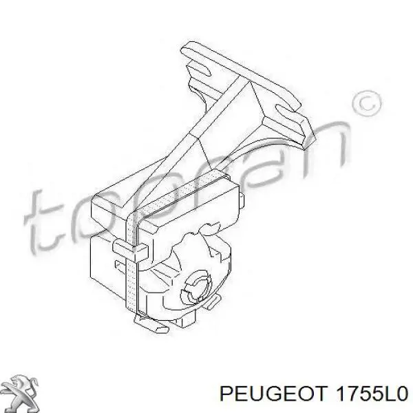Хомут глушителя задний Peugeot/Citroen 1755L0
