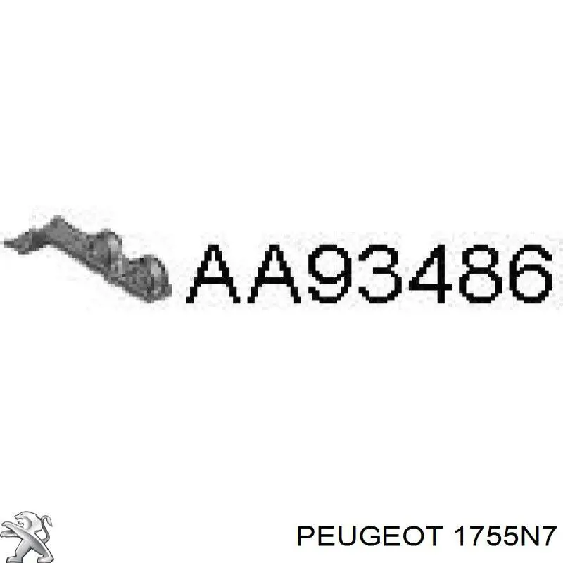 Подушка крепления глушителя Peugeot/Citroen 1755N7