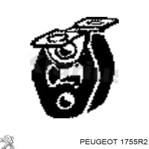 Купить 1755R2 Peugeot/Citroen Подвесные подушки глушителя