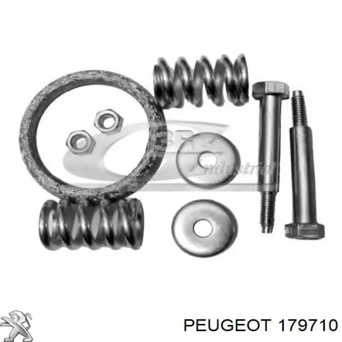 179710 Peugeot/Citroen прокладка приемной трубы глушителя