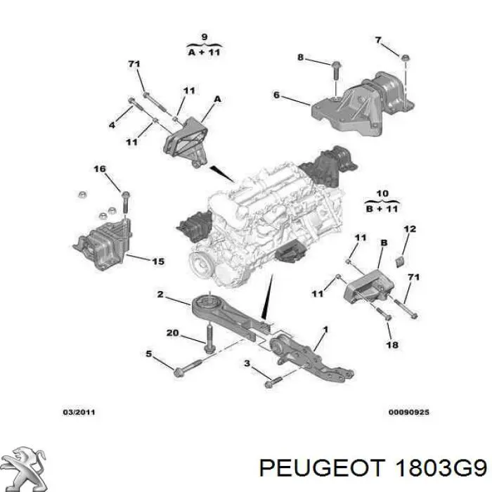  Peugeot/Citroen 1803G9 цена, от 5.67 USD