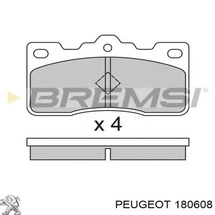Купить 180608 Peugeot/Citroen Сайлентблок кронштейна задней подушки двигателя