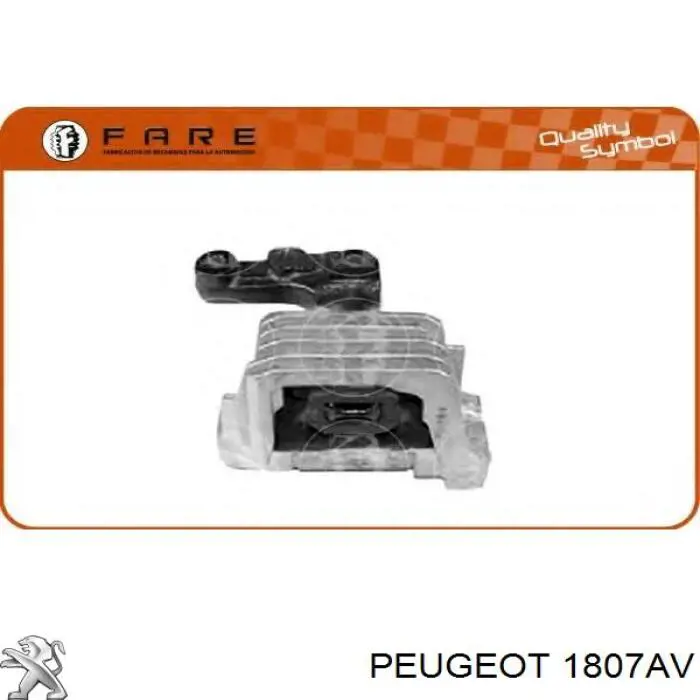 Подушка (опора) двигателя, правая верхняя Peugeot/Citroen 1807AV цена, от 49.20 USD