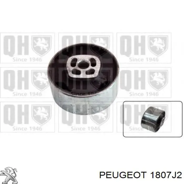 Soporte, motor, trasero, silentblock 1807J2 Peugeot/Citroen