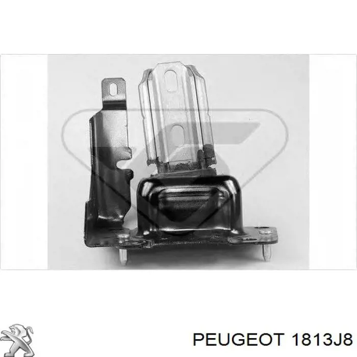 Купить 1813J8 Peugeot/Citroen Кронштейн подушки (опоры) двигателя левой