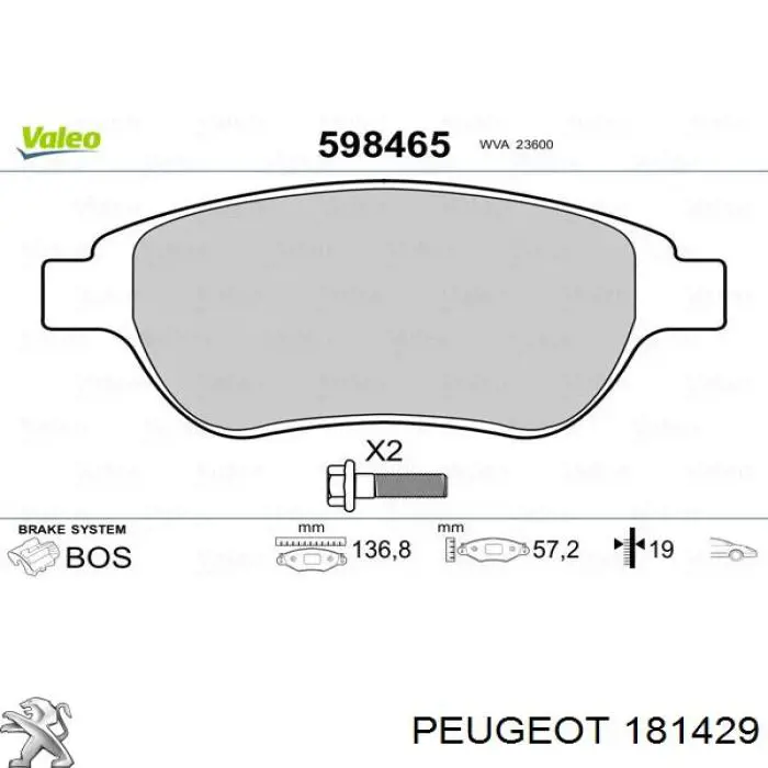 Купить 181429 Peugeot/Citroen 