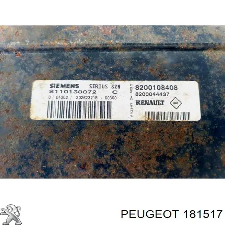  Peugeot/Citroen 181517 цена, от 27.46 USD