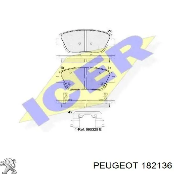 Подушка двигателя Peugeot/Citroen 182136 цена, от 43.43 USD