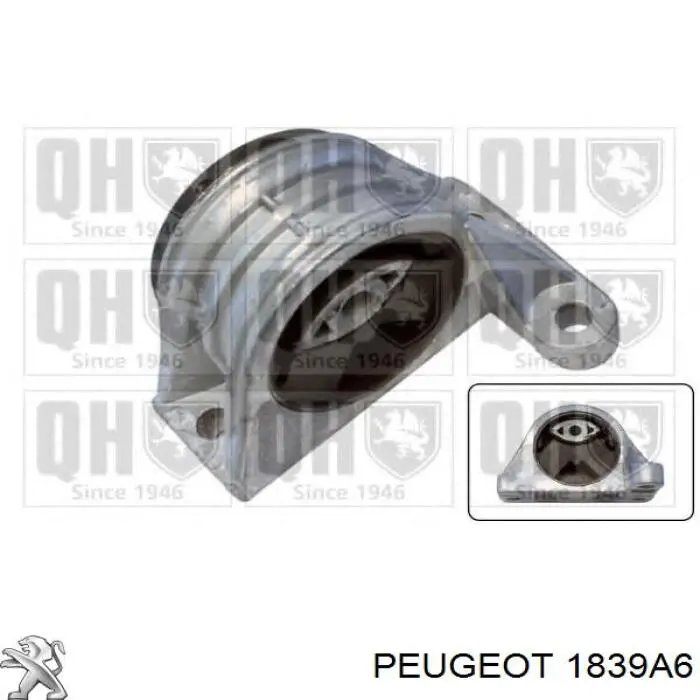 Подушка двигателя Peugeot/Citroen 1839A6 цена, от 49.38 USD