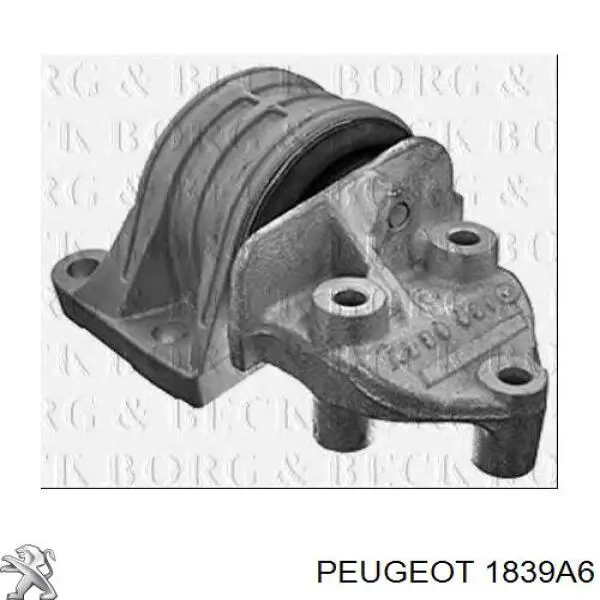 Купить 1839A6 Peugeot/Citroen Правая опора двигателя