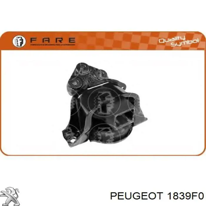 Подушка (опора) двигателя, правая верхняя Peugeot/Citroen 1839F0 цена, от 53.97 USD